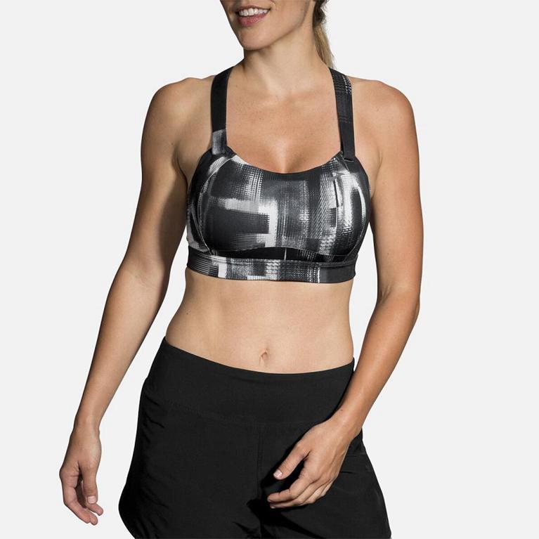 Brooks Juno Sports Womens Running Bra - Grey - Indonesia (LMWI-13678)